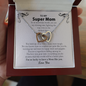 To My Super Mom You Are My Shining Star Necklace | Mom Gift From Son and Daughter | Mothers Day Gift
