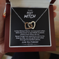 To My Best Witch We Have Each Other Double Heart Necklace | Best Witches Necklace: Gift for Coven Sisters, Celestial Sisters