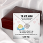 To My Mother Puffer You Will Always Have Me Mother's Day Love Knot Necklace | Gift For Mother