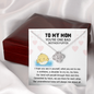 To My Mother Puffer Our Bond Will Persist Funny Mother's Day Love Knot Necklace | Gift For Mother