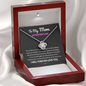 To My Mom I Will Forever Love You Love Knot Necklace | Gift to Mom from Daughter/Son | Mother's Day Gift to Mom