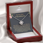 To My New Mom On My Wedding Day I Promise To Cherish Your Son Love Knot Necklace | Mother In Law Gift | Bride to Mother In Law Gift