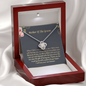Mother Of The Groom I Will Love Your Son Forever Love Knot Necklace | Mother In Law Gift | Bride to Mother In Law Gift