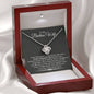 To My Badass Wife Living The Dream Cubic Zirconia Necklace | Anniversary Gift For Wife, Gift for Wife Birthday, Christmas Gift For Wife