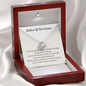 Mother Of The Groom Love Knot Necklace Gift | Mother In Law Wedding Gift From Bride | Mother of the Groom Necklace | Future Mother in Law Wedding Gift | Sentimental Gift For Mother-In-Law