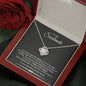 To My Soulmate Our Life Ain't No Fairy Tale But I Love You Cubic Zirconia Necklace | Gift From Partner To Soulmate