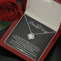 To My Beautiful Wife Our Life Ain't No Fairy Tale But I Love You Cubic Zirconia Necklace | Gift From Husband To Wife | Anniversary Gift