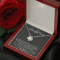 To My Beautiful Wife Our Life Ain't No Fairy Tale But I Love You Cubic Zirconia Necklace | Gift From Husband To Wife | Anniversary Gift