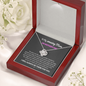 To My Amazing Mom Our Hearts Are Connected Forever Love Knot Necklace | Gift to Mom from Daughter/Son | Mother's Day Gift to Mom
