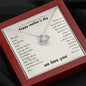 Mom Thanks For Putting Up With Us Love Knot Necklace | Mother's Day Gift for our mom