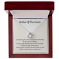 Mother Of The Groom Love Knot Necklace Gift | Mother In Law Wedding Gift From Bride | Mother of the Groom Necklace | Future Mother in Law Wedding Gift | Sentimental Gift For Mother-In-Law