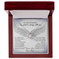 As I Sit in Heaven Love Knot Necklace, Loss of Dad Gift Memorial Gift | In Memory of Father | Sympathy Loss of Father Gift | Father Memorial Gift
