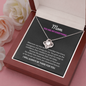 Mom You Are My Everything Love Knot Necklace | Gift to Mom from Daughter/Son | Christmas, Birthday, & Mother's Day Gift to Mom
