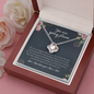 To my Daughter, You Are Going Places Love Knot Necklace | Gift for Daughter From Mom & Dad | Motivational Gift for my Daughter From your parents