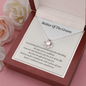 Mother Of The Groom Love Knot Necklace Gift | Mother In Law Wedding Gift From Bride | Mother of the Groom Necklace | Future Mother in Law Wedding Gift | Sentimental Gift For Mother-In-Law
