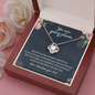 To my Niece, You Are Going Places Love Knot Necklace | Gift for Niece from Aunt | Motivational Gift for my Niece