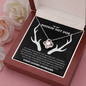 To My Smokin Hot Doe From Loving Husband Love Knot Necklace | Christmas Gift For Wife | Original Hunting Couple Jewelry Gift | To Wife From Husband