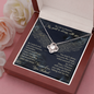 As I Sit in Heaven Love Knot Necklace, Loss of Husband Gift Memorial Gift | In Memory of Husband | Sympathy Loss of Husband Gift | Husband Memorial Gift