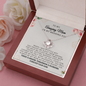 To My Amazing Mom On My Wedding Day Love Knot Necklace Gift / Mother of the Groom Gift From Groom / Wedding Gift For Mom / Groom Gift To Mom
