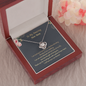 To My Amazing New Mom Thank You For Trusting Me Love Knot Necklace | Mother In Law Gift | Bride to Mother In Law Gift