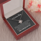 To My Badass Mom You Are My Rock Love Knot Necklace | Gift to Mom from Daughter/Son | Christmas, Birthday, & Mother's Day Gift to Mom