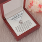 To My Amazing Mother-In-Law On My Wedding Day Love Knot Necklace Gift | Mother In Law Wedding Gift From Bride | Mother of the Groom Necklace | Future Mother in Law Wedding Gift | Sentimental Gift For Mother-In-Law