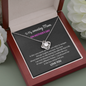 To My Amazing Mom In This Crazy World We Have Each Other Love Knot Necklace | Gift to Mom from Daughter/Son | Mother's Day Gift to Mom