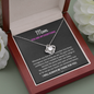 Mom You Are My Everything Love Knot Necklace | Gift to Mom from Daughter/Son | Christmas, Birthday, & Mother's Day Gift to Mom