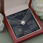 As I Sit in Heaven Love Knot Necklace, Loss of Husband Gift Memorial Gift | In Memory of Husband | Sympathy Loss of Husband Gift | Husband Memorial Gift