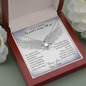 As I Sit in Heaven Love Knot Necklace, Loss of Sister Gift Memorial Gift | In Memory of Sister | Sympathy Loss of Sister Gift | Sister Memorial Gift
