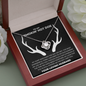To My Smokin Hot Doe From Loving Husband Love Knot Necklace | Christmas Gift For Wife | Original Hunting Couple Jewelry Gift | To Wife From Husband