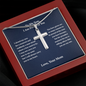 Gifts for Son Personalized Cross Necklace, Birthday Gifts For Son, From MomTo Son, Gifts To Son From Mom, Graduation Gifts
