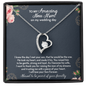 To My Amazing New Mom On My Wedding Day Forever Love Necklace | Daughter-in-Law Gift for Mother-in-Law | Gift to Mother-in-Law