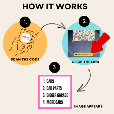 Funny Car T Shirt, Things I Want Scannable QR Code Message, Fathers Day Gift for Dad, Car Lover Shirt, Car Gut Tshirts