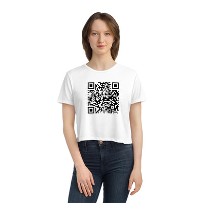 Fuck You QR Code Crop Top