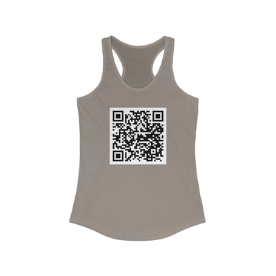 Fuck You QR Code Racerback Tank, Funny Saying Shirt, Sarcastic Gift for Friends, Gift for Coworker, Adult Humor Tee