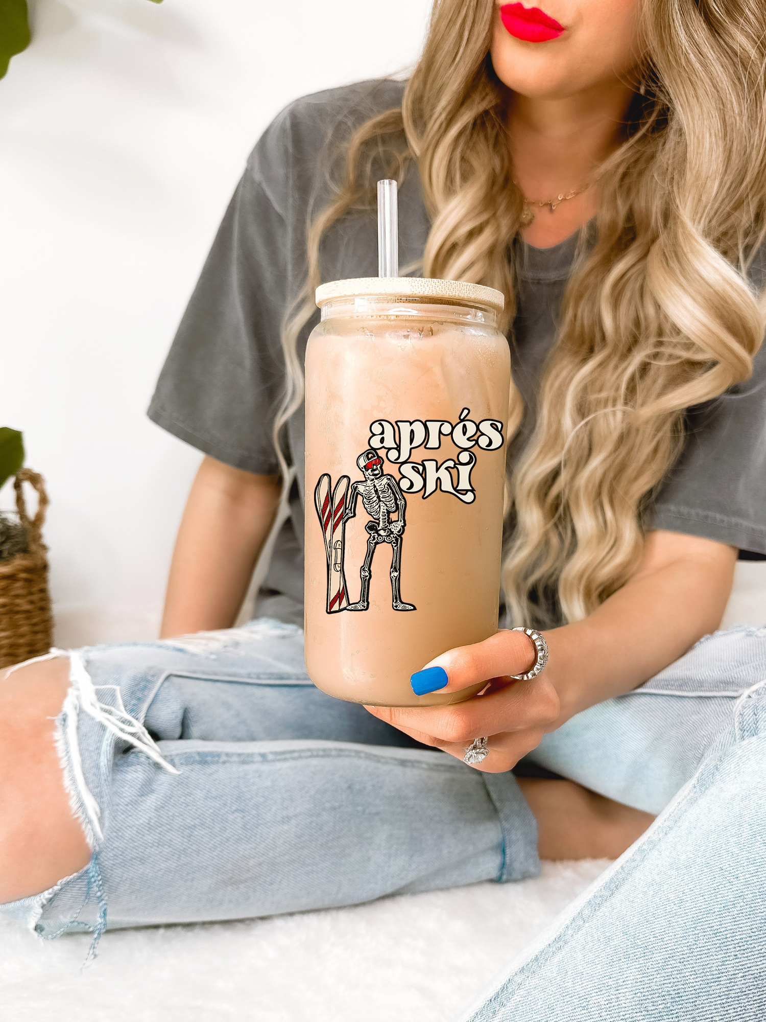 Après Ski 16 oz Glass Mug Tumbler Gifts For Skier Après Ski  Extreme Sport Altitude Kit