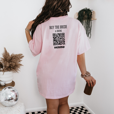 Personalized Desert Bachelorette Party Shirts, Custom Venmo QR Code Shirts, Buy The Bride A Drink Shirts, Girls Club Shirt, Bach Party Shirt