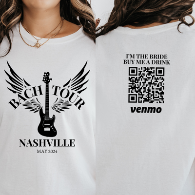Personalized Rock and Roll Bachelorette Shirt, Custom Venmo Shirts, Buy The Bride A Drink Shirt, Bride Shirts, Concert Bachelorette Party