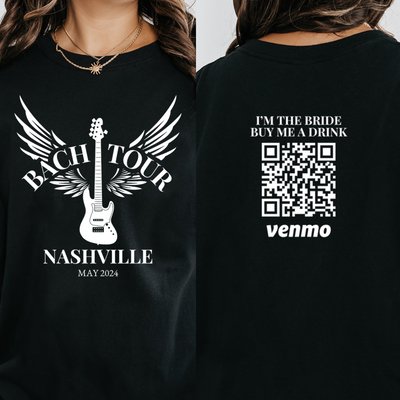 Personalized Rock and Roll Bachelorette Shirt, Custom Venmo Shirts, Buy The Bride A Drink Shirt, Bride Shirts, Concert Bachelorette Party