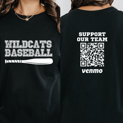 Personalized Baseball Team Shirt, Custom Vemmo Support Our Team Shirts, Baseball Team Name, Game Day Shirts