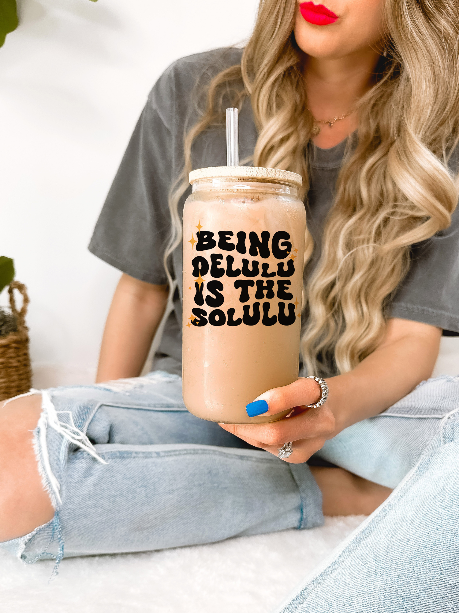 Delulu Is The Solulu Mug, Mental Health Gift,  Tiktok Meme, Funny Gift for Best Friend, Pop Culture Gift Ideas, Cute Delulu Mug