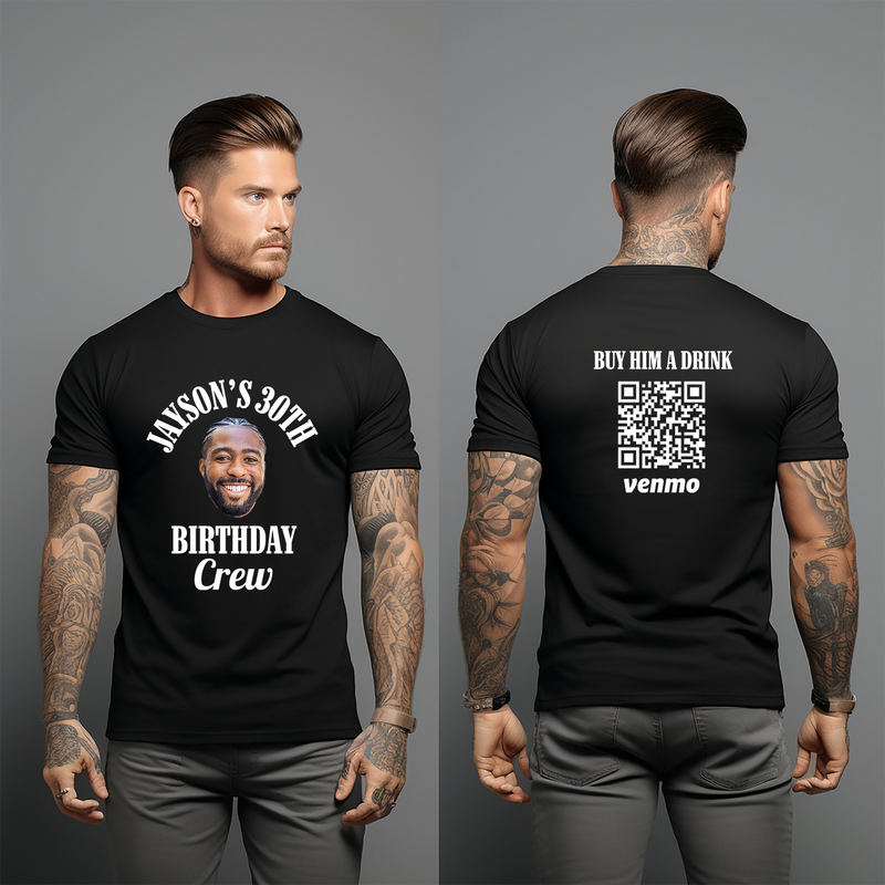 Custom Face Birthday Shirt, Funny Birthday Gift Ideas, Personalized Photo Shirt, Buy Me A Drink Venmo Shirts, Birthday Party Shirts