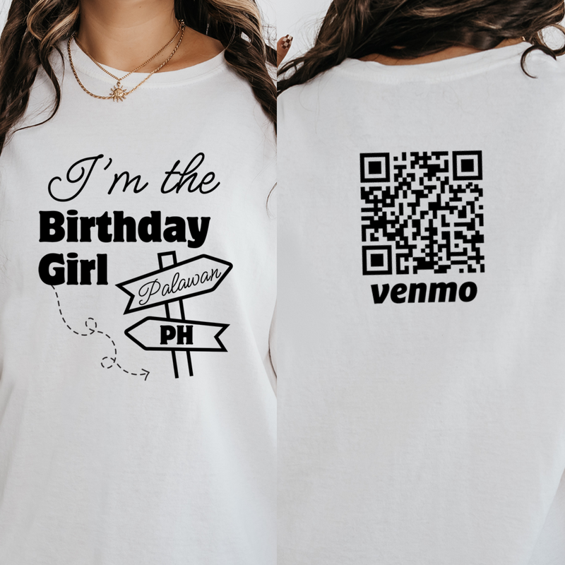 Personalized Birthday Trip Shirt, Custom Venmo Code Buy Me A Drink Shirts, Birthday Crew Girls Trip Shirts, Birthday Squad Shirts