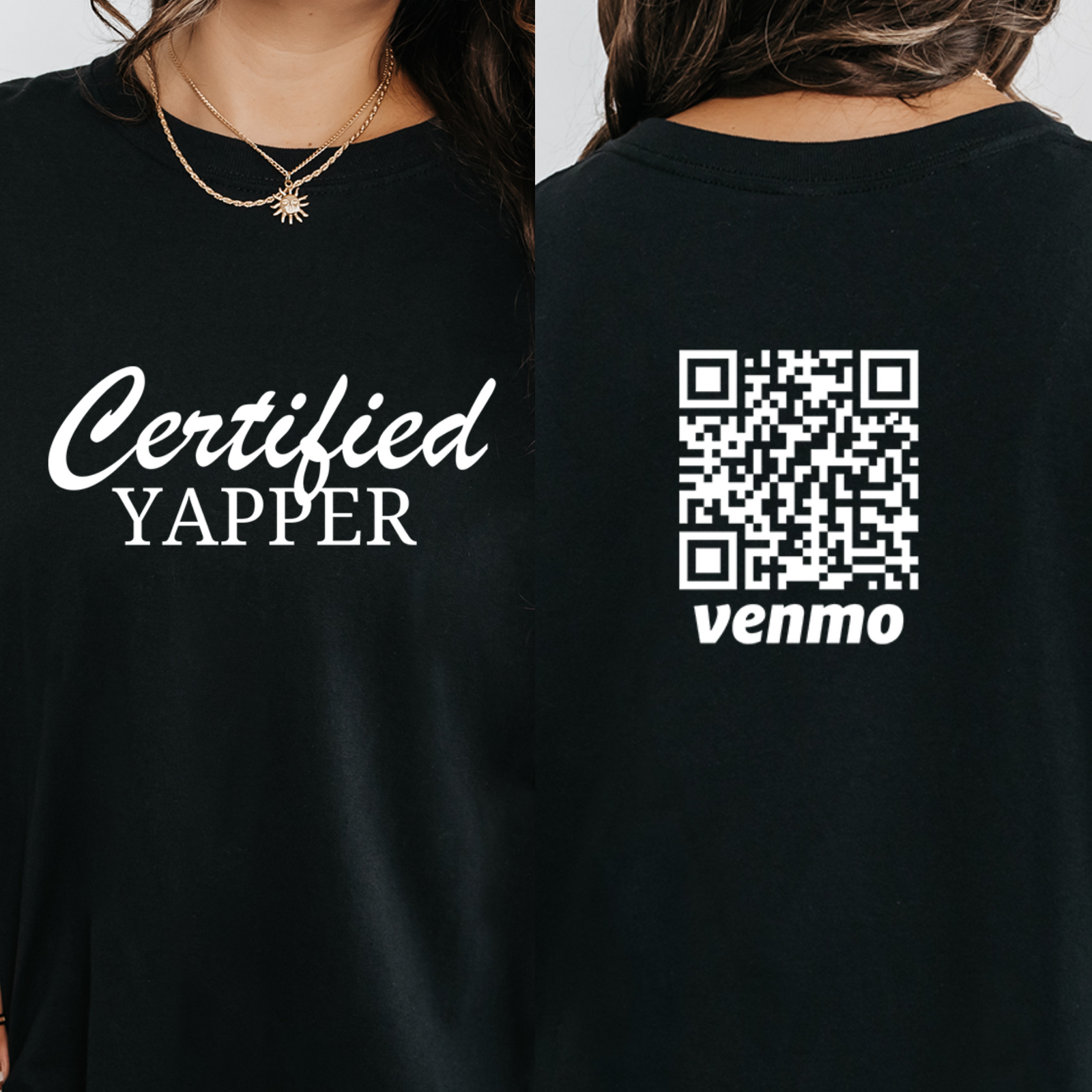 Personalized Certified Yapper Shirt, Custom Venmo Shirts, Funny Y2K Meme Shirt, Born To Yap, Gift For Her, Funny Yapper Shirt, Trendy Shirt