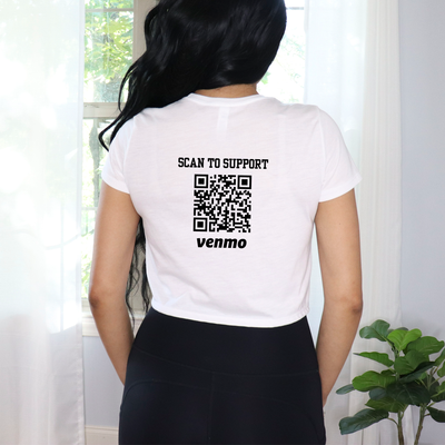 Personalized College Crop Top, Custom College Shirt, Custom Venmo Shirt, Student Gift, College Tshirt, University Tshirt, Graduation Gift