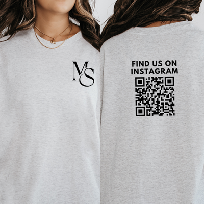 Personalized Logo Design Shirt, Custom Your Logo Here Company Shirts, Follow Us, Connect With Us, Business Social Media QR Code Shirts