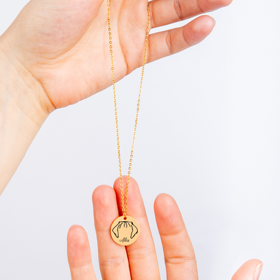 My Dog Mama Personalized Memorial Pet Ear Necklace | Rainbow Bridge Dog Necklace | Loss of Dog Gift | Dog Loss Gift | Dog Mom Gift