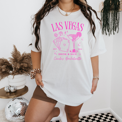 Personalized Las Vegas Bachelorette Shirt, Custom Venmo Code Buy Bride A Drink Shirt, Casino Bach Trip, Poker Dice Bachelorette Party Shirts