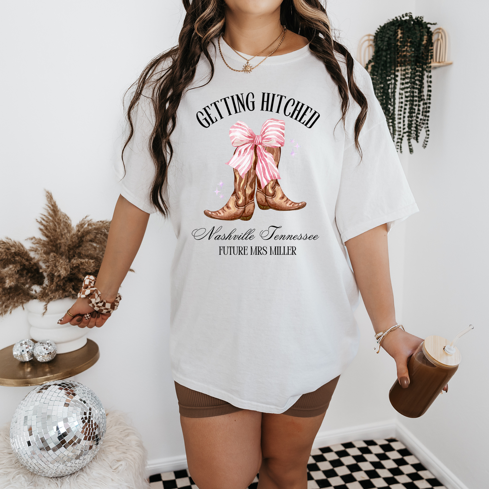 Custom Bachelorette Venmo Shirts, Getting Hitched Getting Rowdy Shirts, QR Code Shirt, Personalized Bridesmaid Shirts, Engagement Shirt